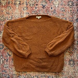 Madewell Alpaca Brown Knit Sweater